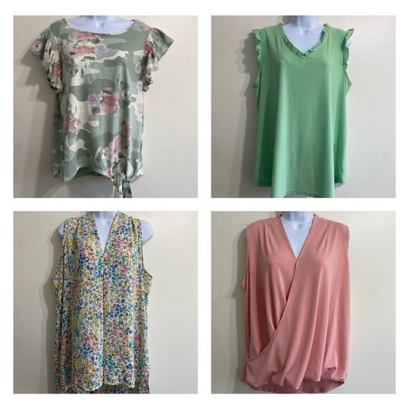 Stylish Dress Shirt Bundle - 4 Pieces, Size Large, Trendy & New with Tags - Picture 1 of 16